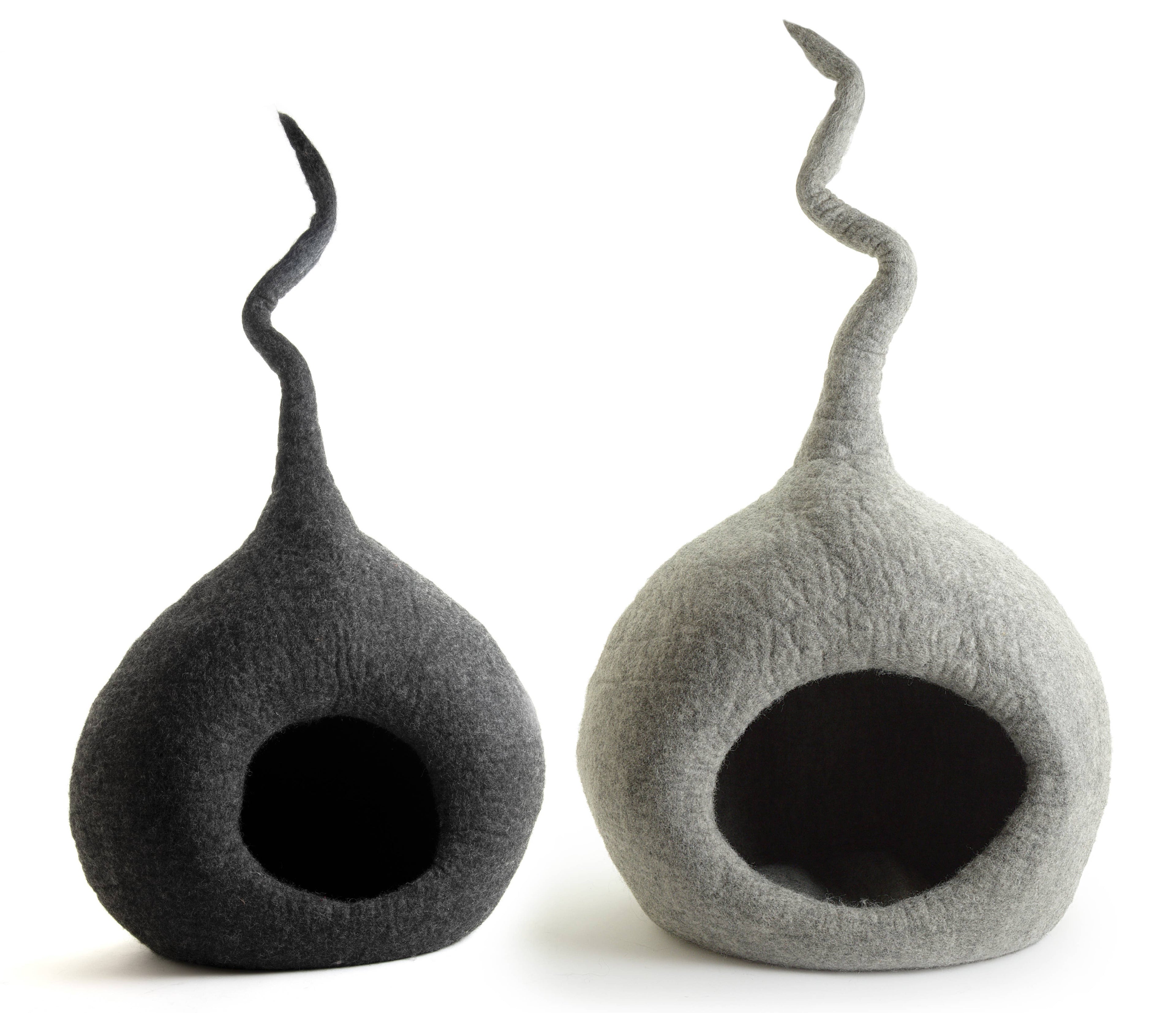 Unique Cat Cave Bed Large- 100% Wool, Handmade